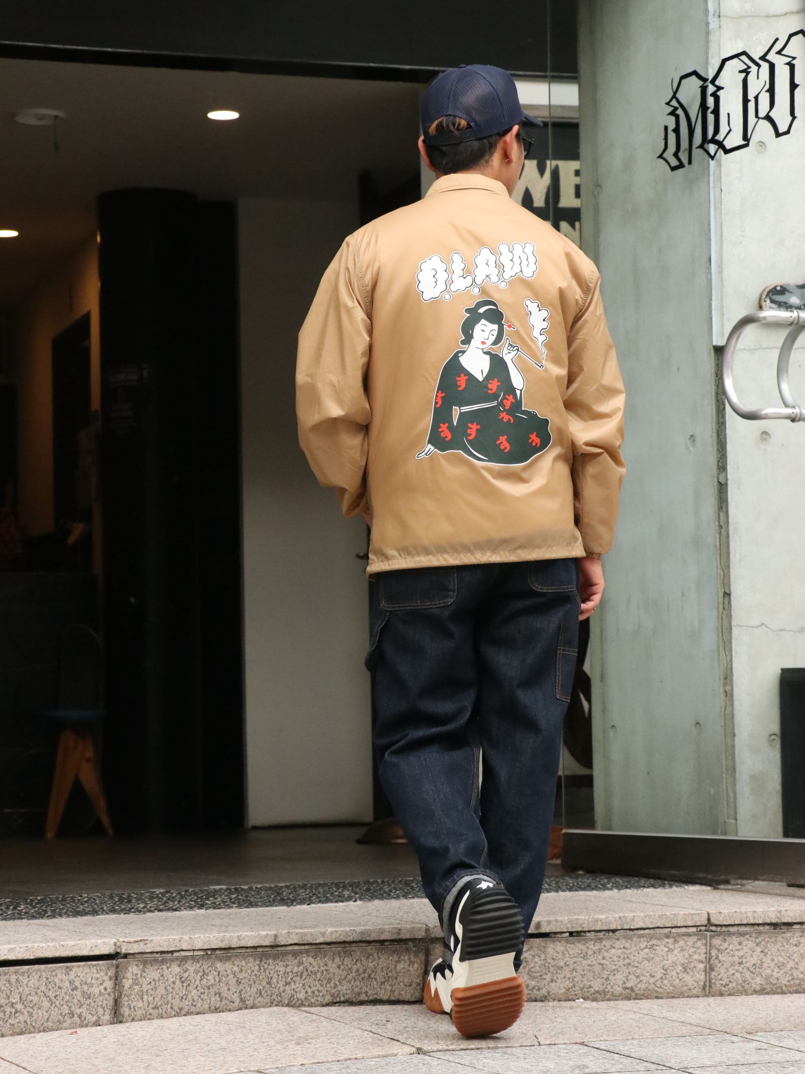 "S" LADY BOA COACH JACKET (BEIGE)