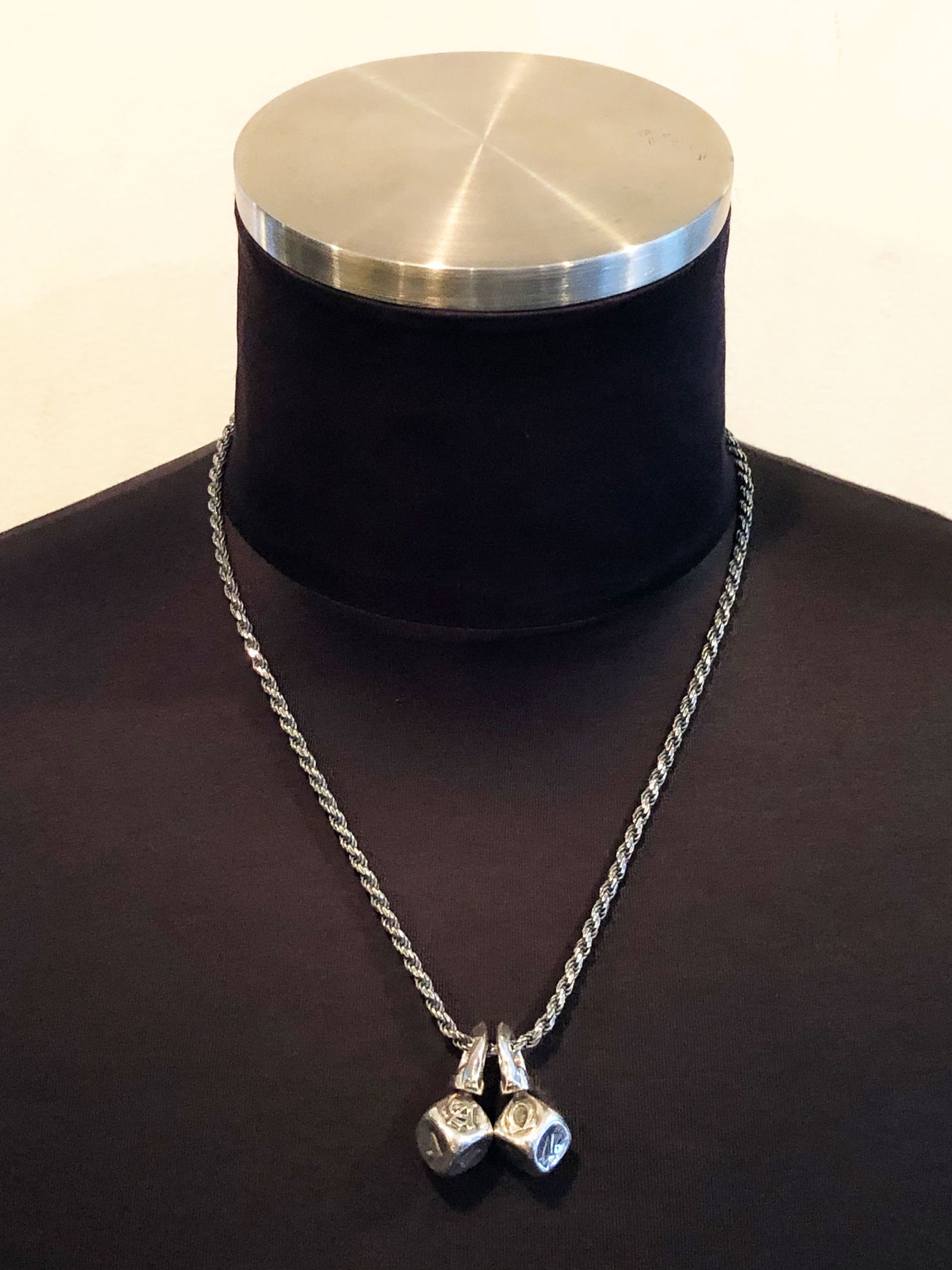 "Ω" DICE NECKTOP (SILVER925)