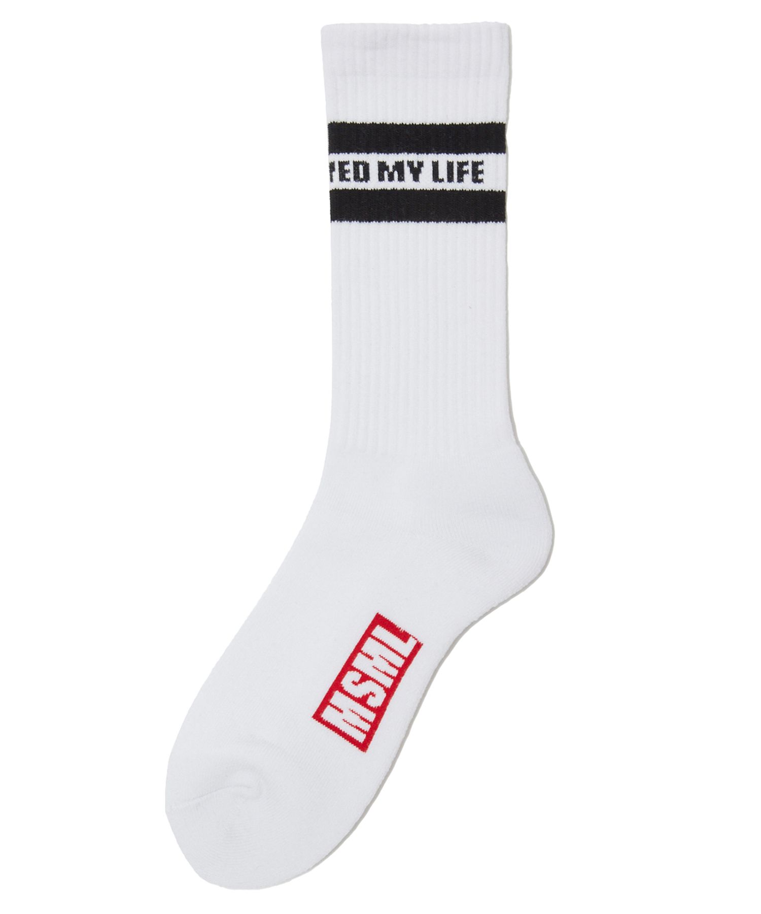 MSML(MUSIC SAVED MY LIFE) - ラインソックス / LINE SOCKS (BLACK