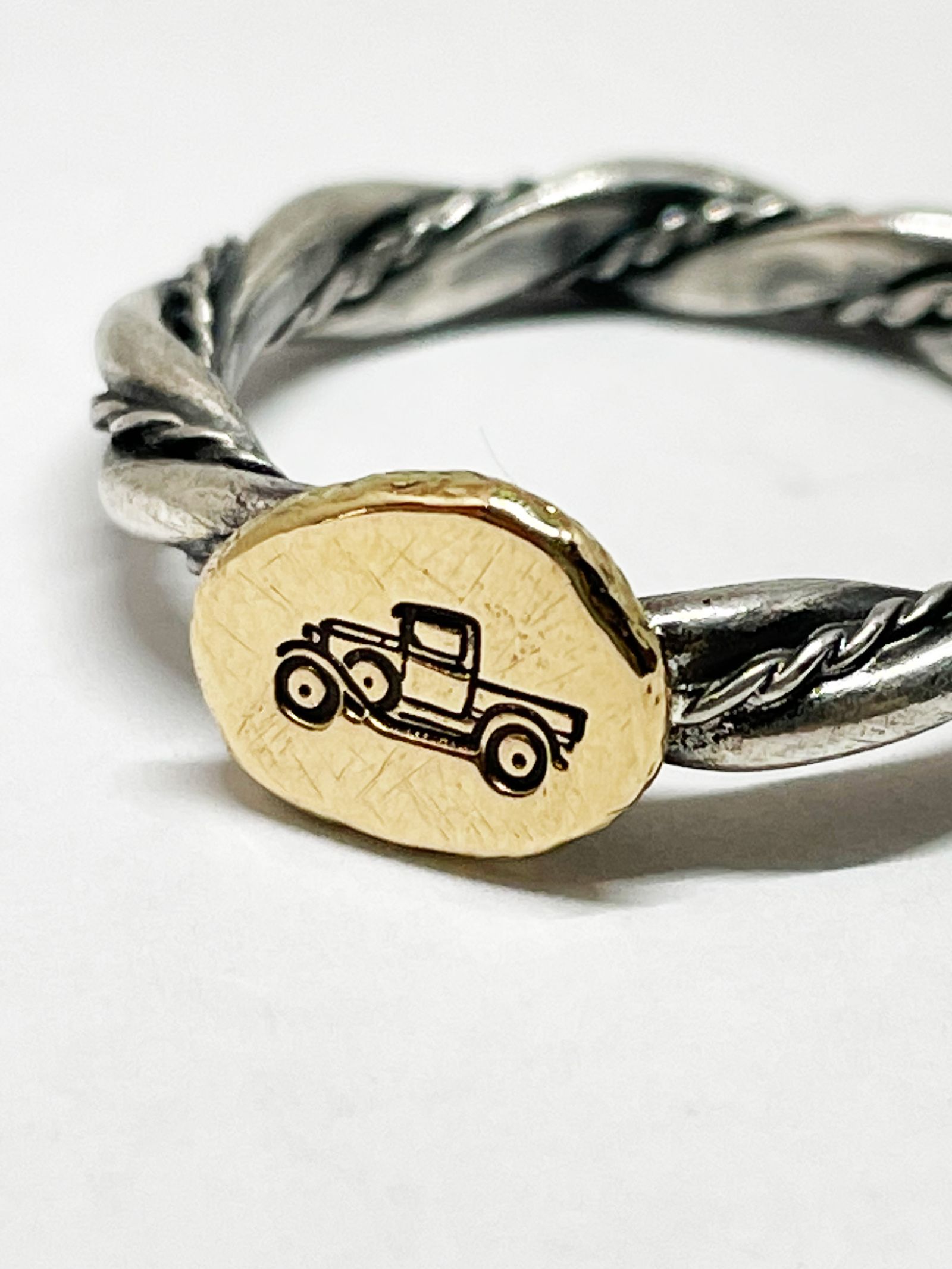 ツイステッド ワイヤーリング "モデルA"/ TWUSTED WIRE RING   Model "A" (LARGE)