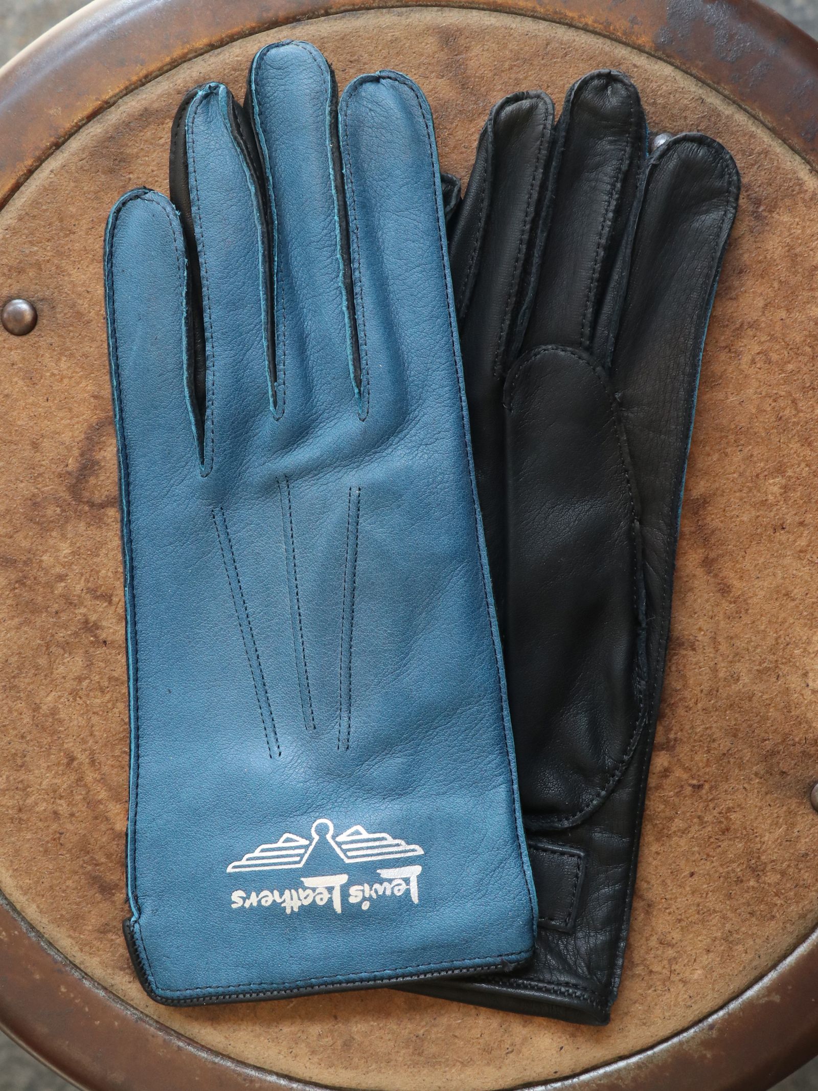 Lewis Leathers - 【即日発送可能】No.810 STRAP GLOVES (OCEAN) | SKANDA