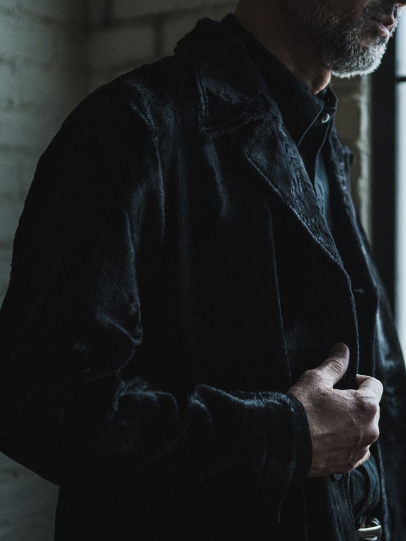 NIGHT WALKER JACKET WITH EMBROIDERY (SHINE BLACK)