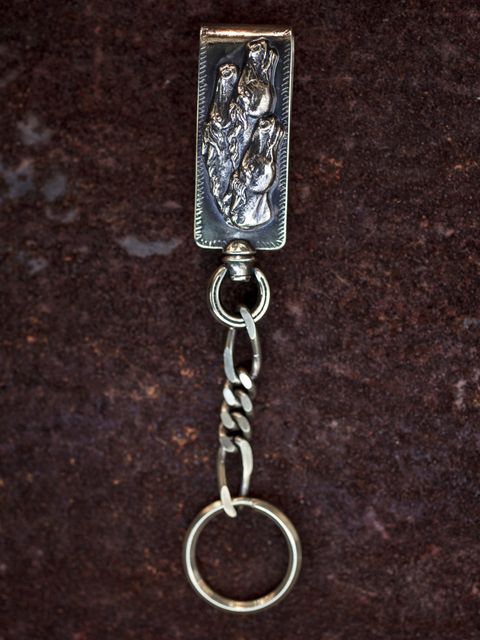 HORSE CLIP TYPE KEYCHAIN (BRASS)