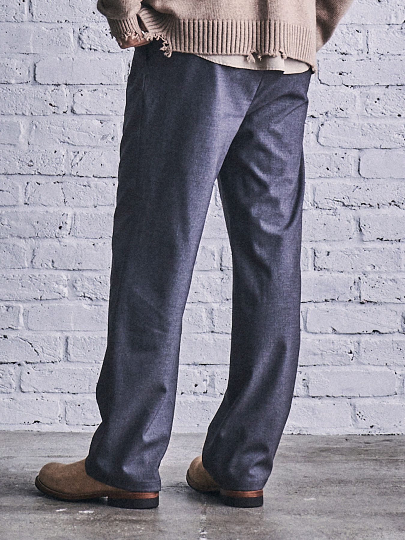ワイド スラックス / WIDE SLACKS (CHARCOAL GRAY)
