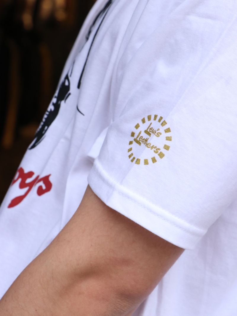 THE LEATHER BOYS T-SHIRT "BIKE" (WHITE)