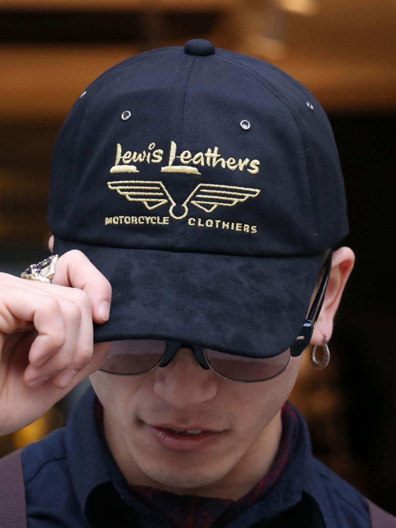 Lewis Leathers - 【即日発送可能】LEWIS LEATHERS LOGO CAP (BLACK 
