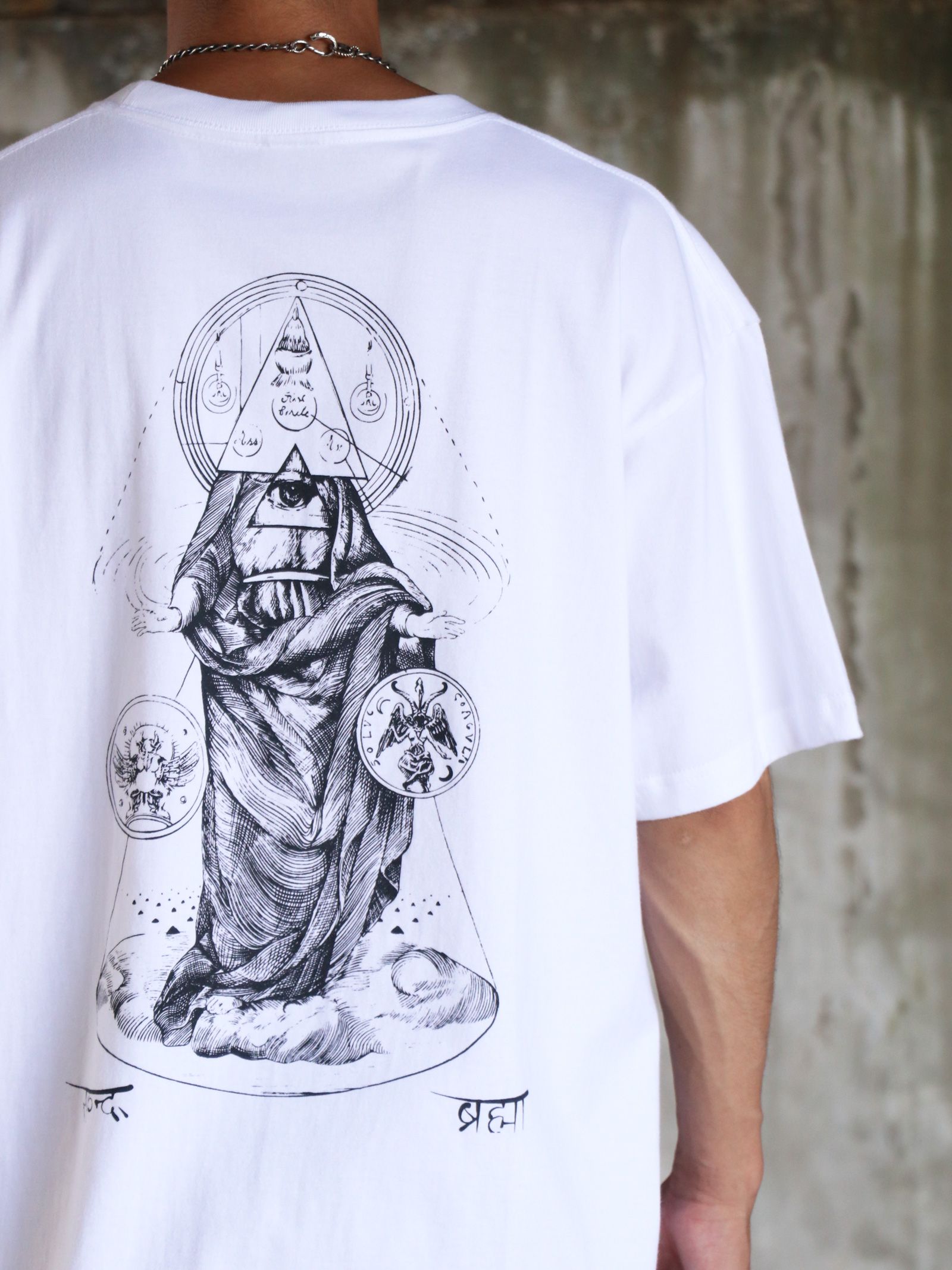 "DARK MATTER" S/S TEE / "DARK MATTER" Tシャツ(ホワイト)