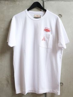 WESCO×DEHEN "100YEARS LOGO" POCKET T-SHIRTS (CLASSIC WHITE × REDWOOD)