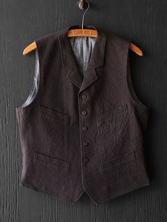 ANCIENT CLOTH WYOMING VEST (DEAD LEAF BROWN)