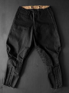 BLACK DENIM SHERIFF BREECHES (DEEP BLACK)