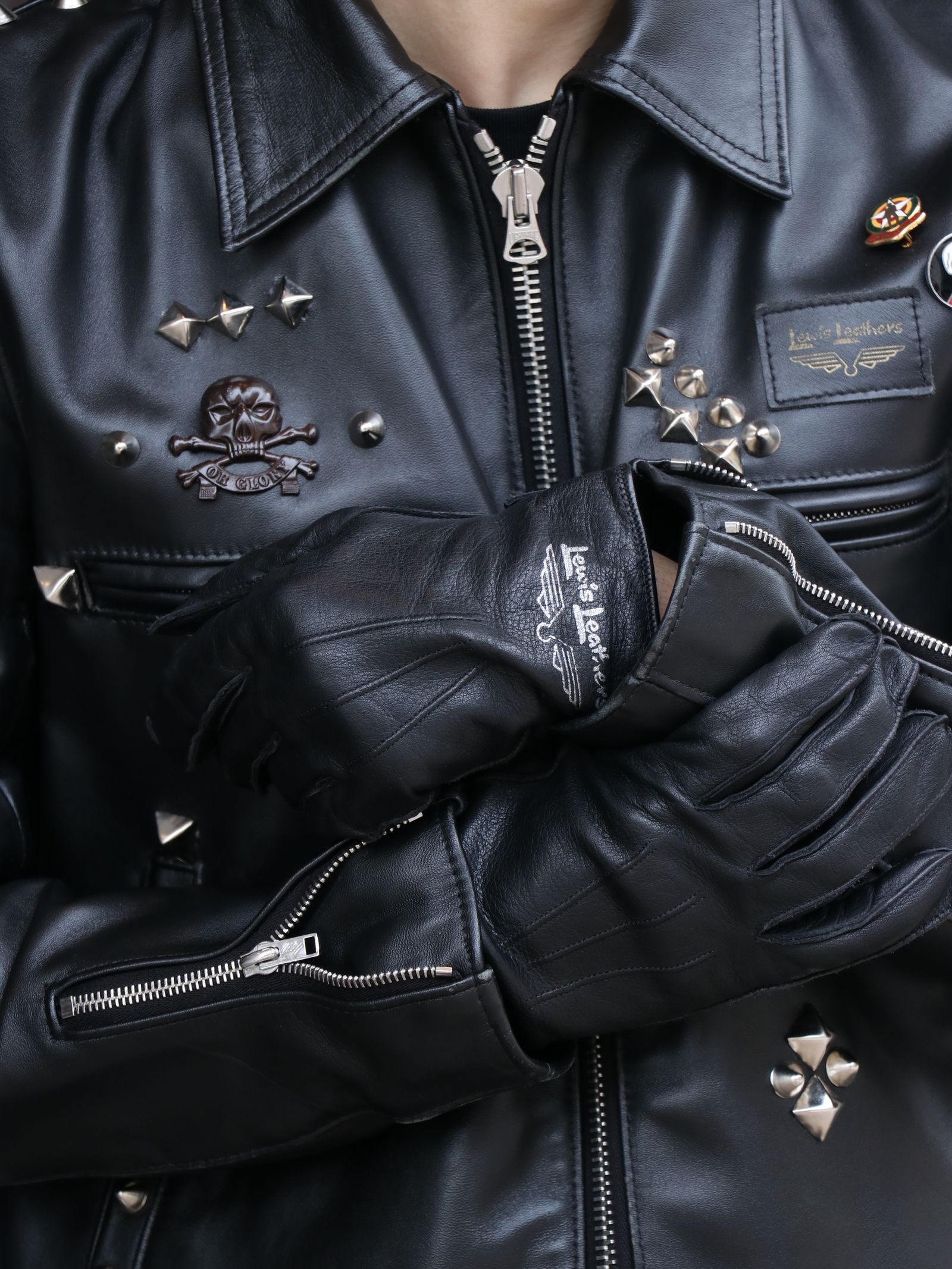 Lewis Leathers - 【即日発送可能】810L GLOVES LINED (BLACK) | SKANDA