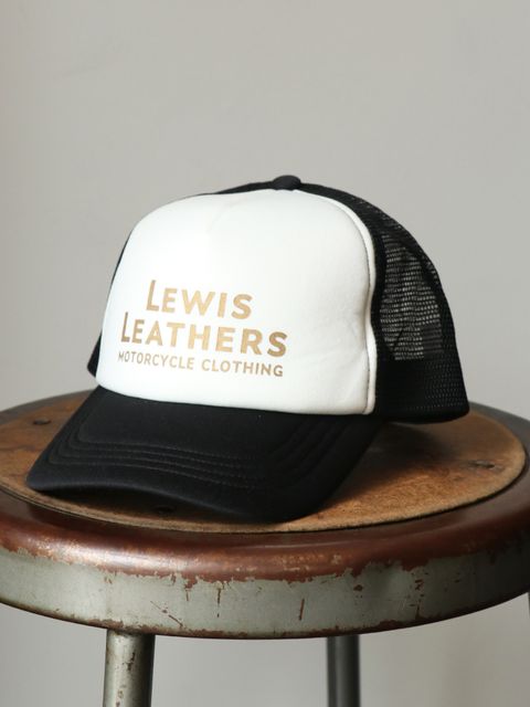 【即日発送可能】LEWIS LEATHERS MESH CAP (BLACxWHITE)