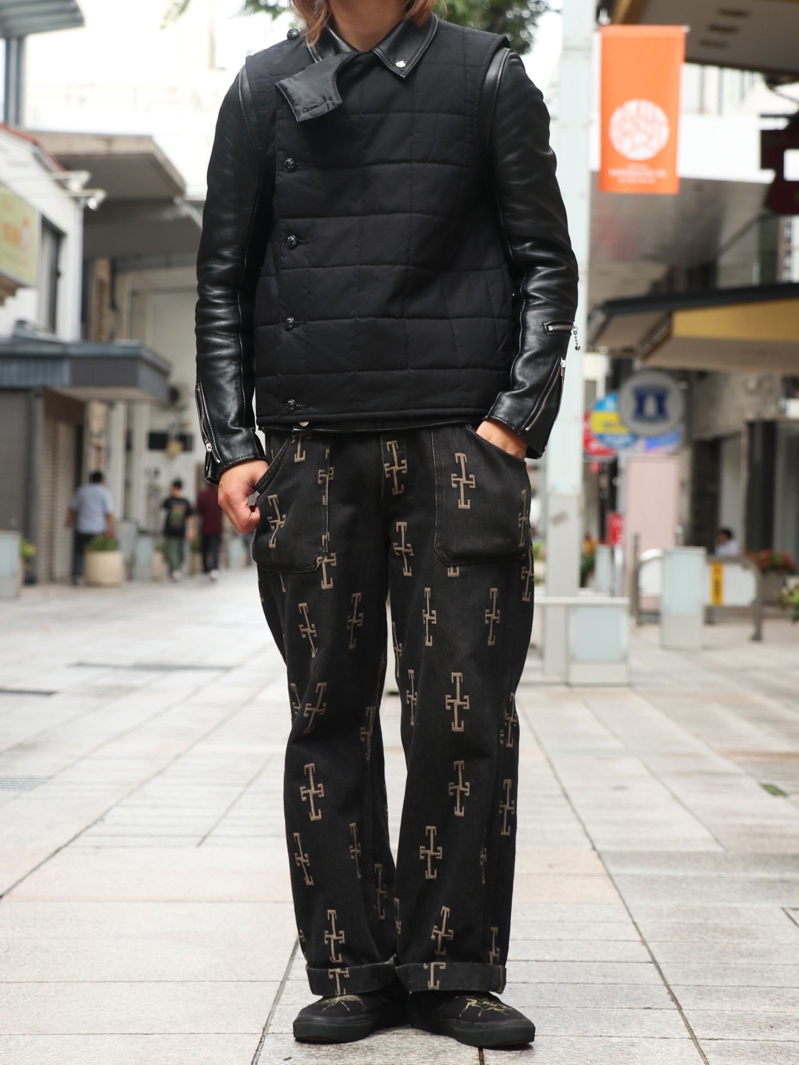 ブラックサイン Waxed Cotton Swindler Warm Vest - ベスト