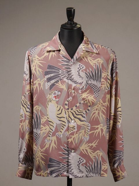 GLAD RAW - L/S HAWAIIAN SHIRT (PINK)