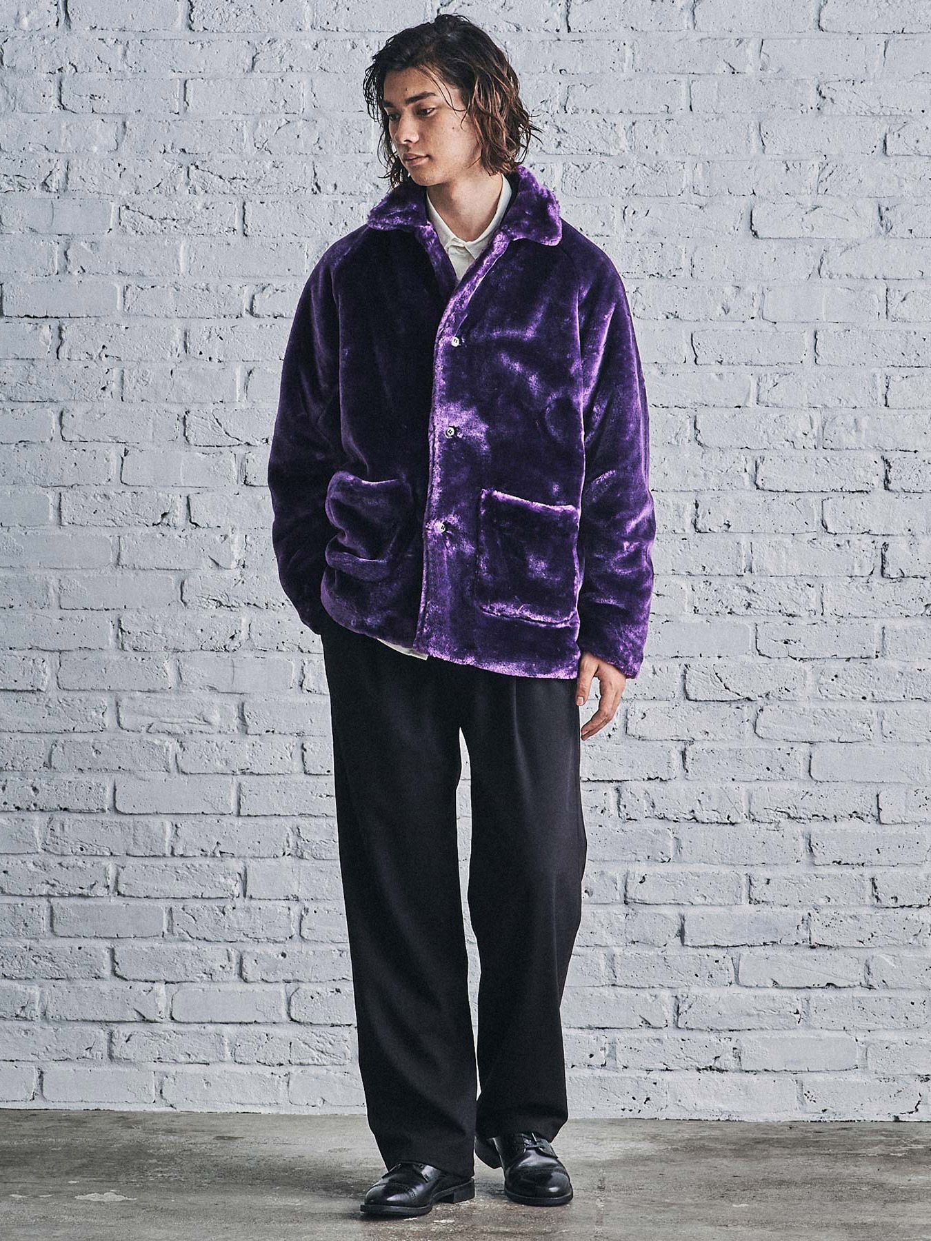 ワイド スラックス / WIDE SLACKS (BLACK)