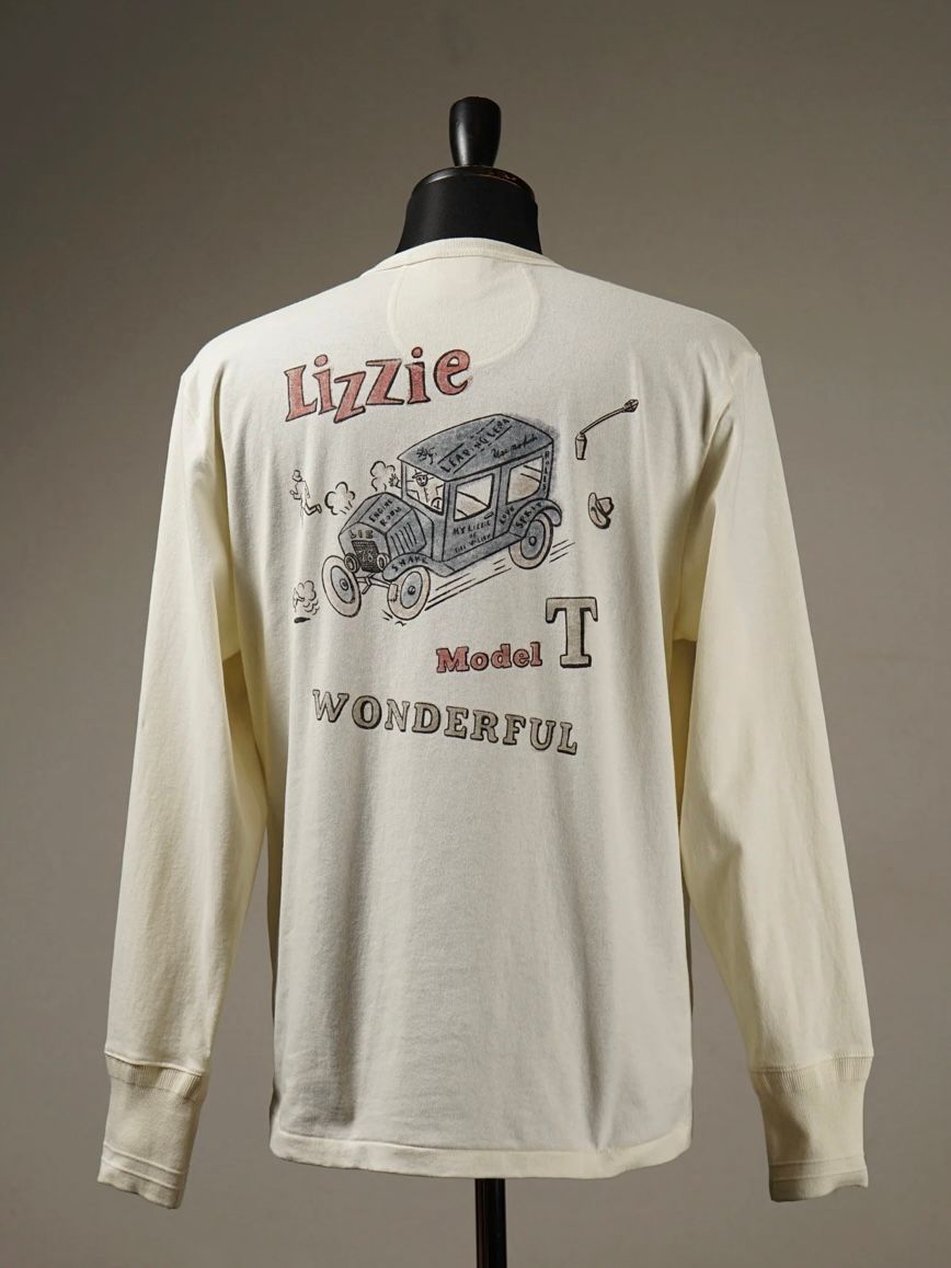 "DIZZIE LIZZIE" L/S T-SHIRTS (WHITE)