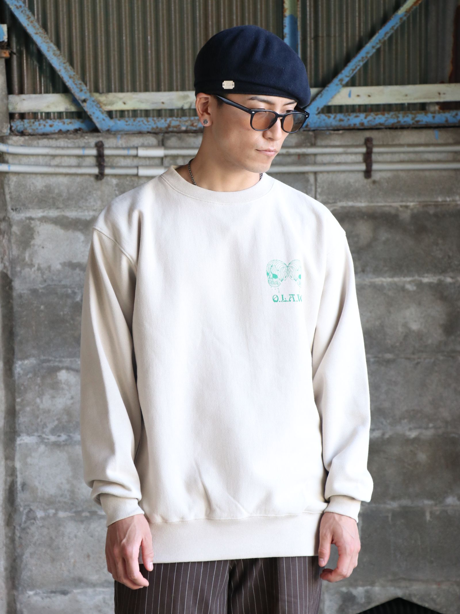 Entourage 12OZ CREW NECK SWEAT (SAND)