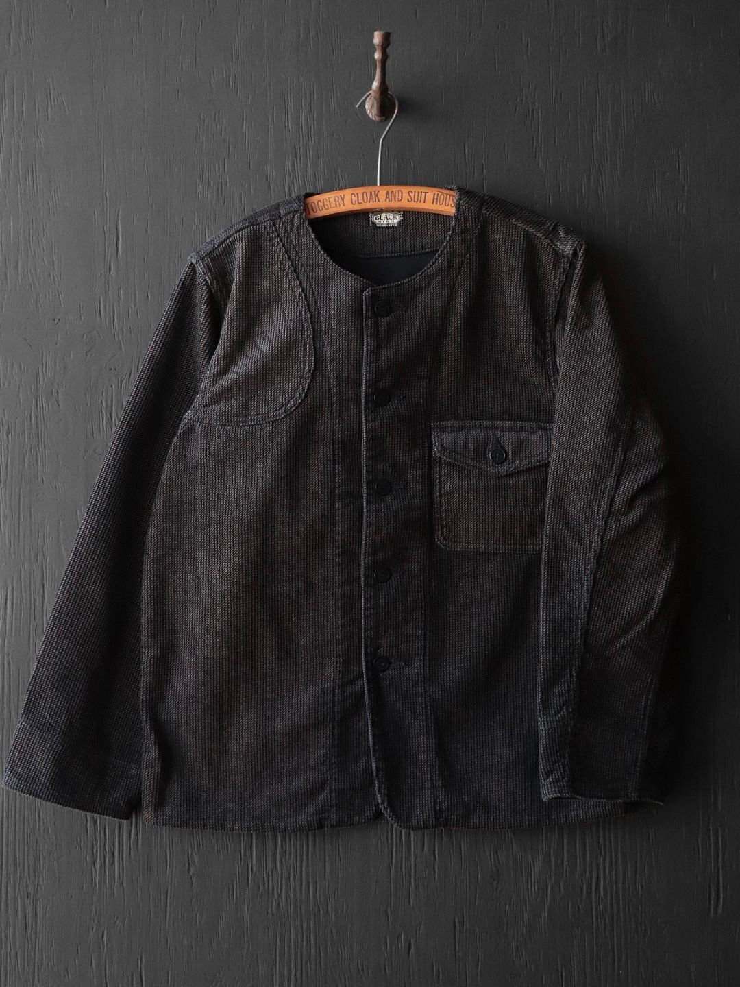 RIPPLE CORD AIM JACKET (CHARCOAL BLACK)