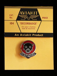 "BLACK PANTHER" BADGE (LARGE)