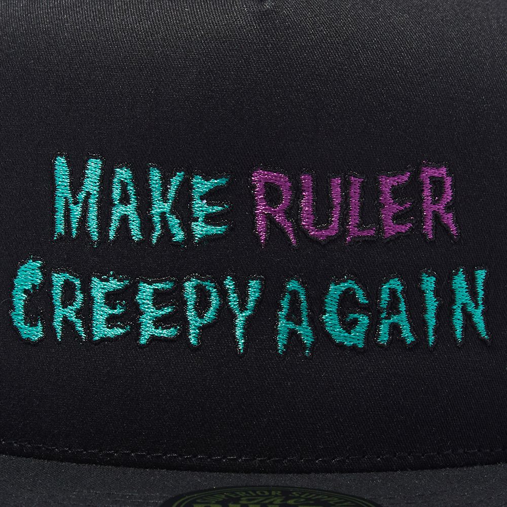 CREEPY TRUCKER TWILL MESH CAP (BLACK, CHARCOAL)