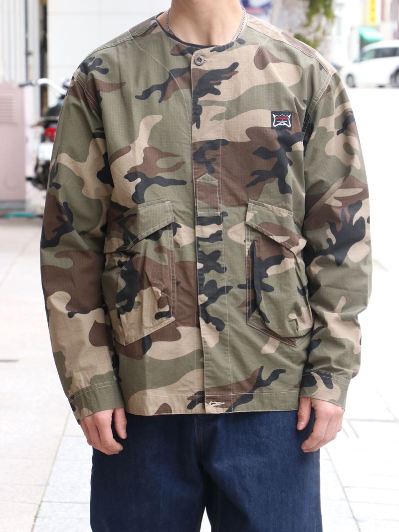 HERRINGBONE SHIRT JAKET (CAMO)