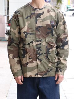 HERRINGBONE SHIRT JAKET (CAMO)