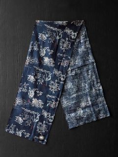 PLAYING ANIMAL” LONG SCARF (MOONLIGHT BLUE)