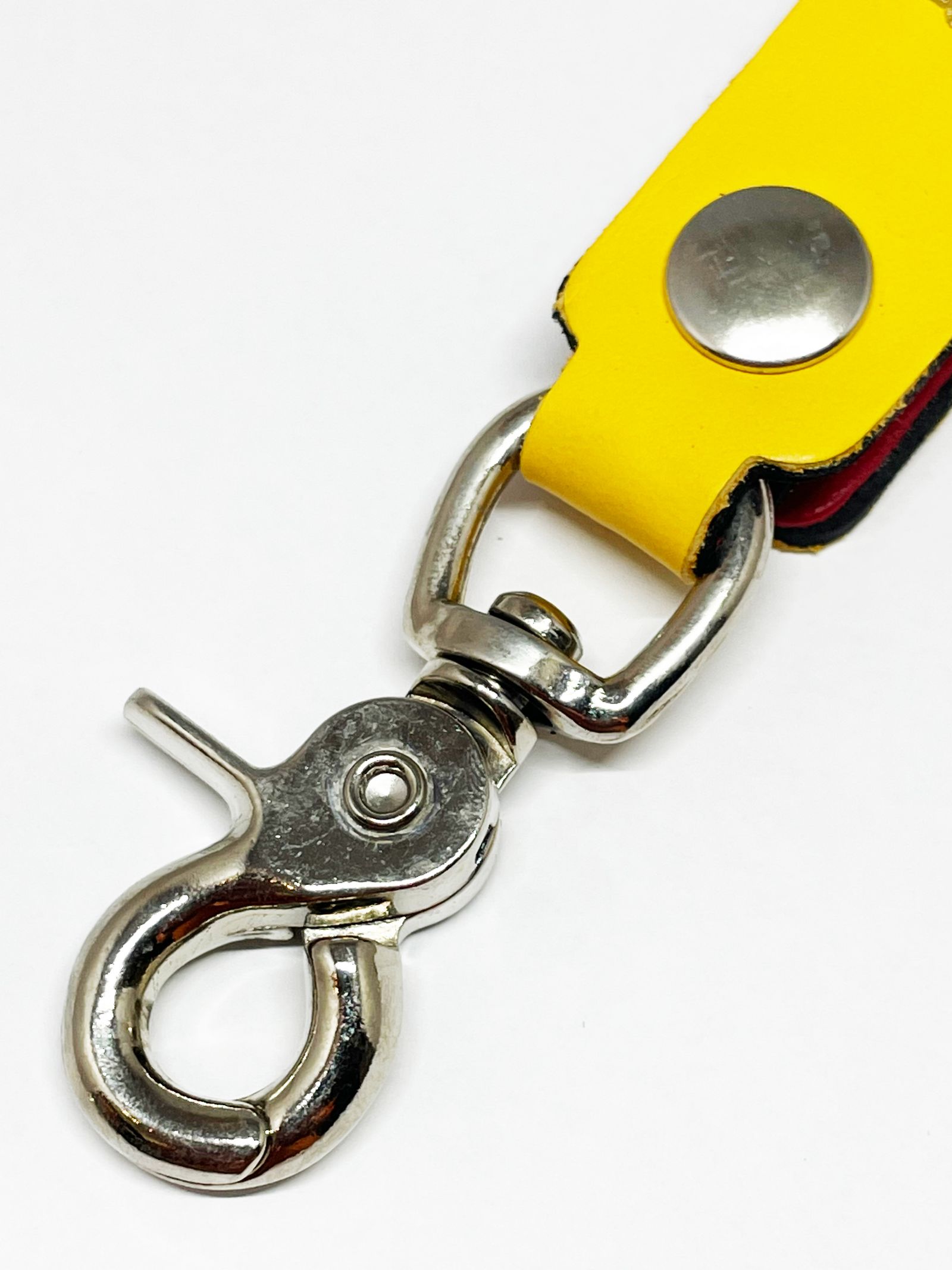 LEWIS LEATHERS BELT LOOP KEYRING Mk2 (YELLOW)