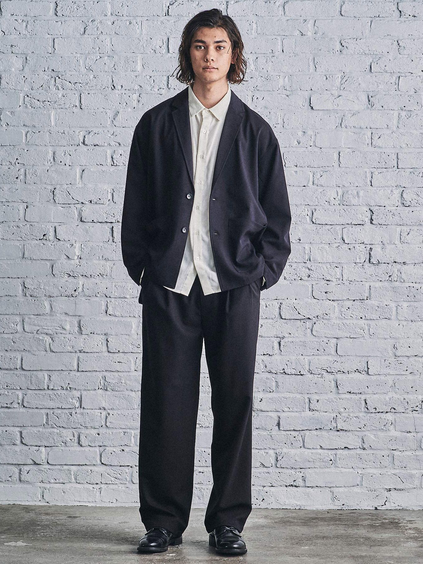 ワイド スラックス / WIDE SLACKS (BLACK)