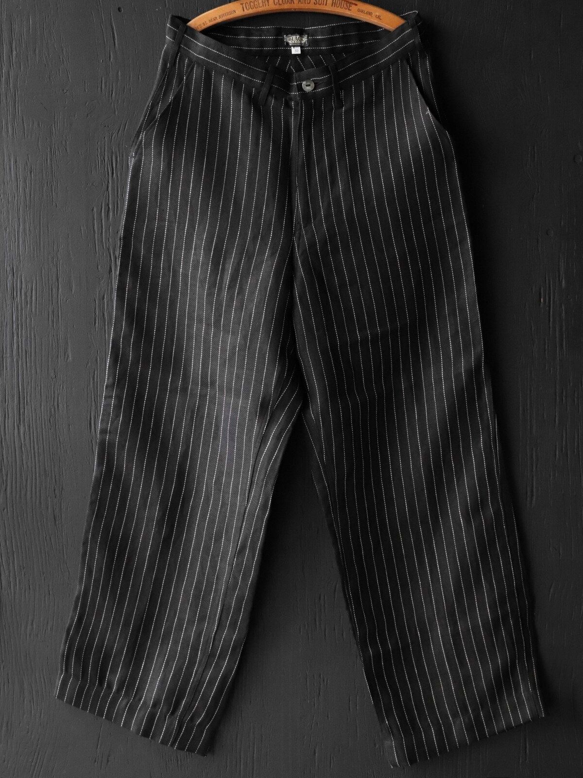 “GIGORO” ADJUSTABLE WAIST TROUSERS (RAIN STRIPE)