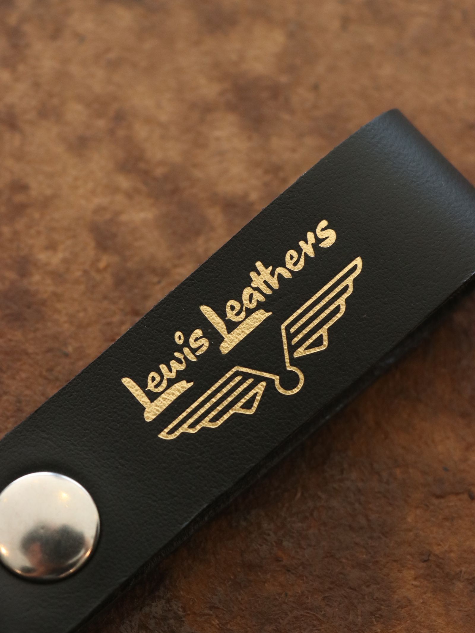 【限定発売】LEWIS LEATHERS BELT LOOP KEYRING MK2 (BLACK×BROWN)