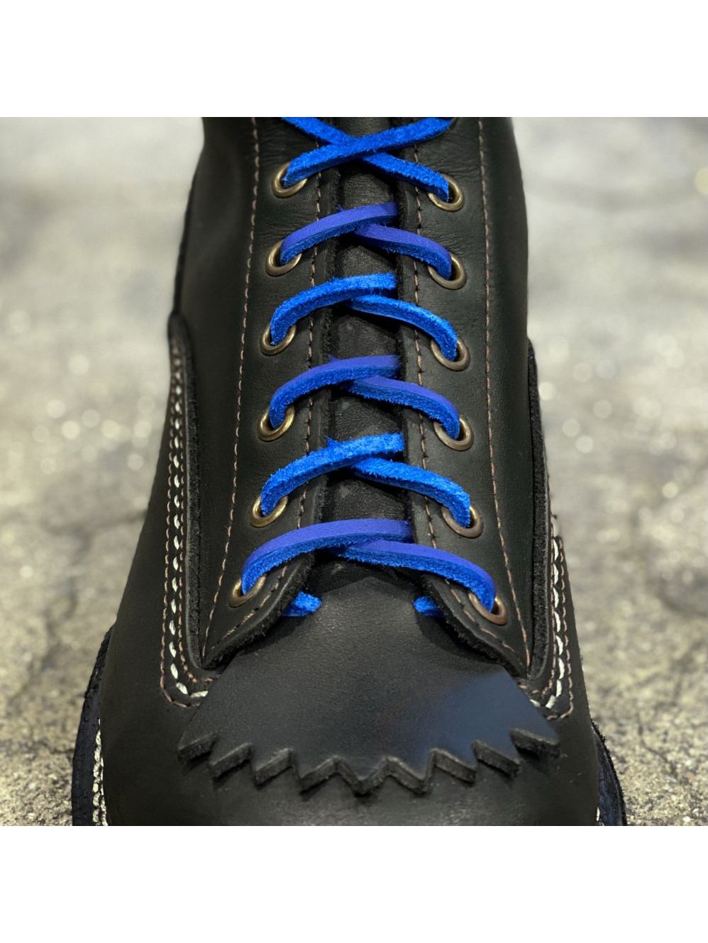 WESCO BOOTS "LEATHER BOOTS LACE" (BLUE)