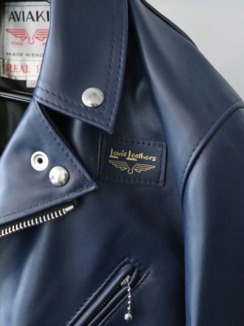 サイクロン441 : ホースハイド(ネイビー）