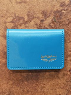 LEWIS LEATHERS CARD CASE (VINTAGE TURQUOISE)