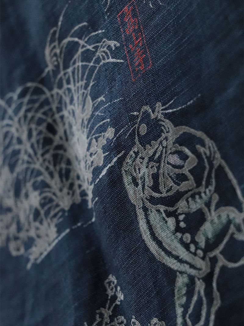“PLAYING ANIMAL” HANDKERCHIEF (MOONLIGHT BLUE)