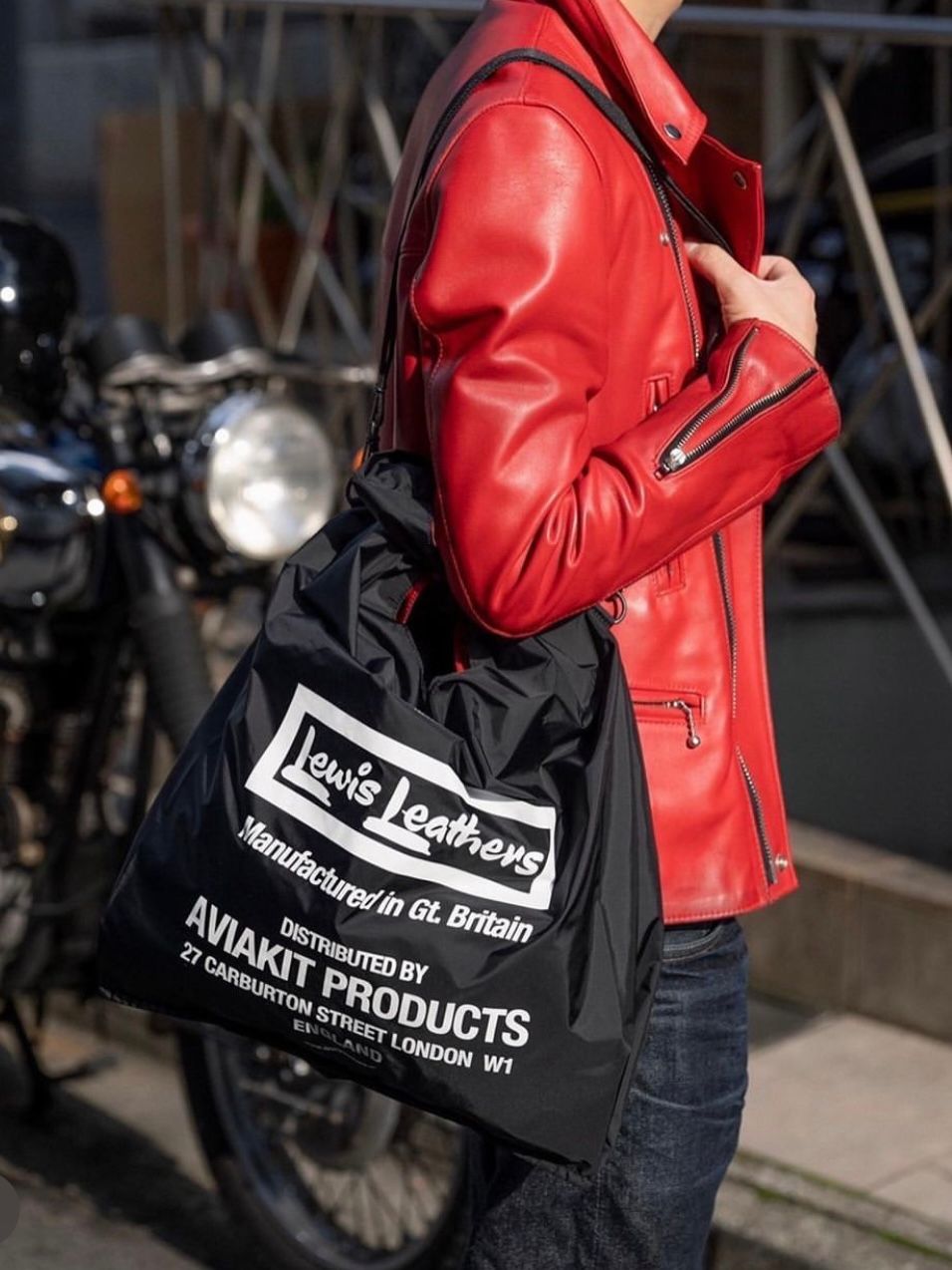 サイズ追記は可能でしょうか完売品Lewis Leathers × PORTER SHOPPING BAG