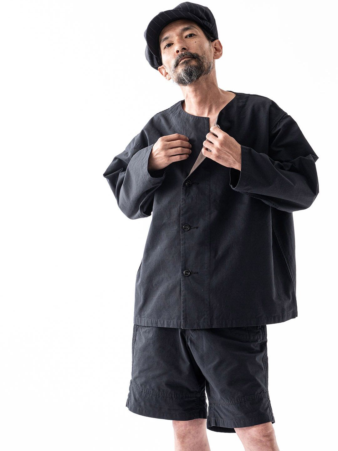 BLACK SIGN - Military Sleeping Shirt (Sumi Black) | SKANDA