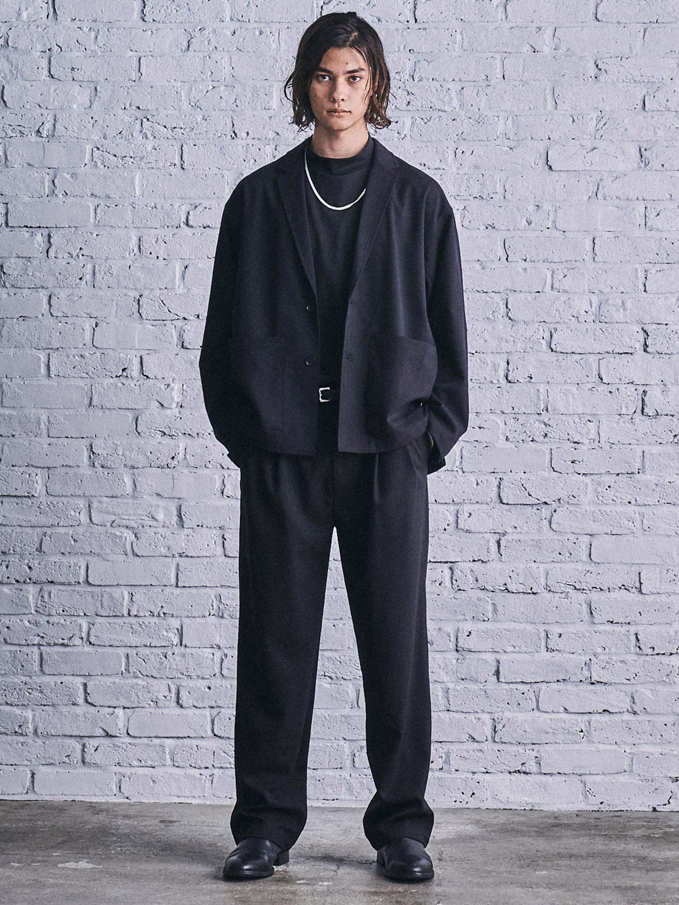 ワイド スラックス / WIDE SLACKS (BLACK)