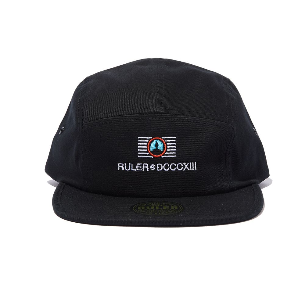 RULER - STATE CAMP CAP (BLACK, O.D.) | SKANDA