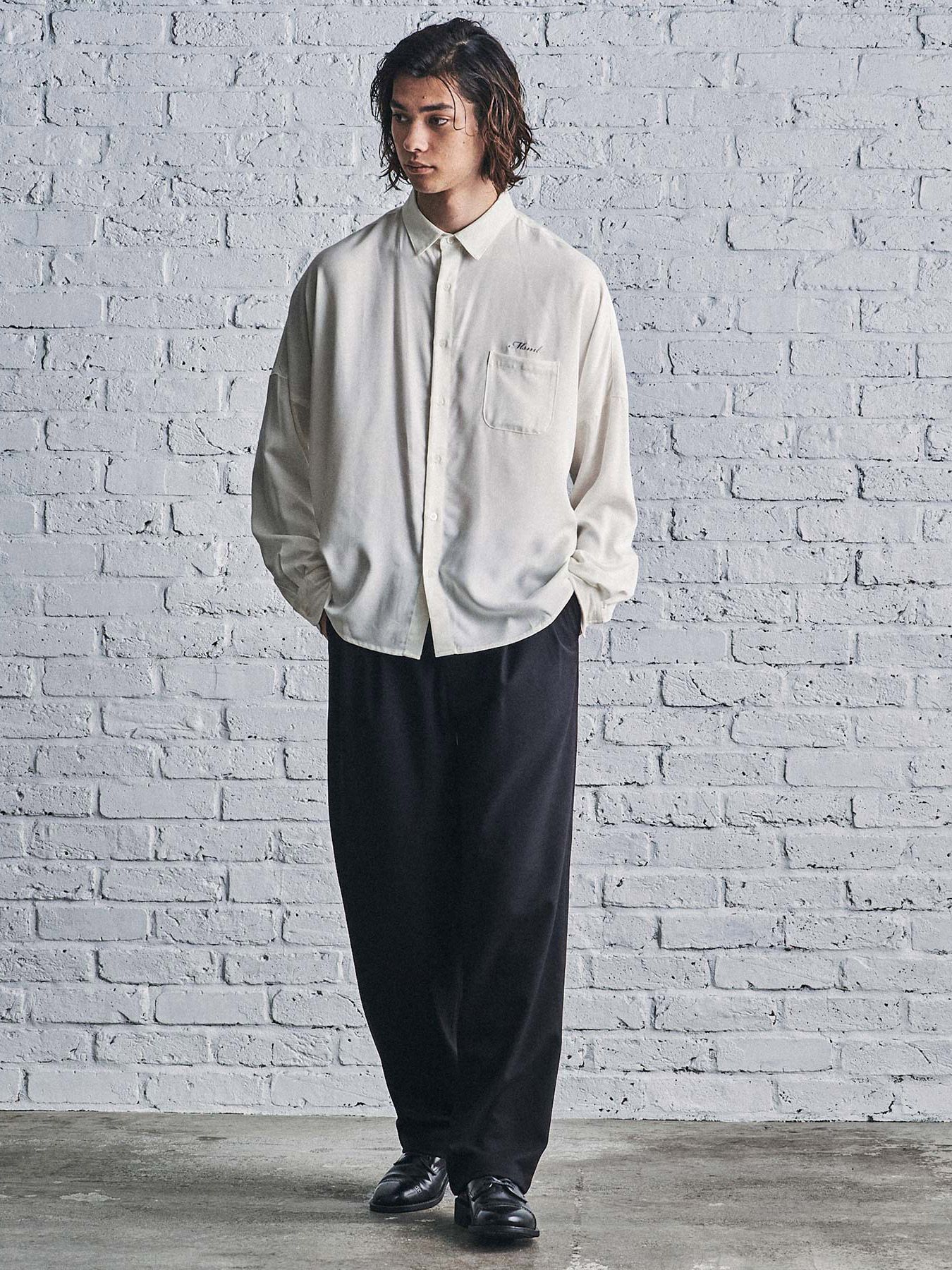 ワイド スラックス / WIDE SLACKS (BLACK)