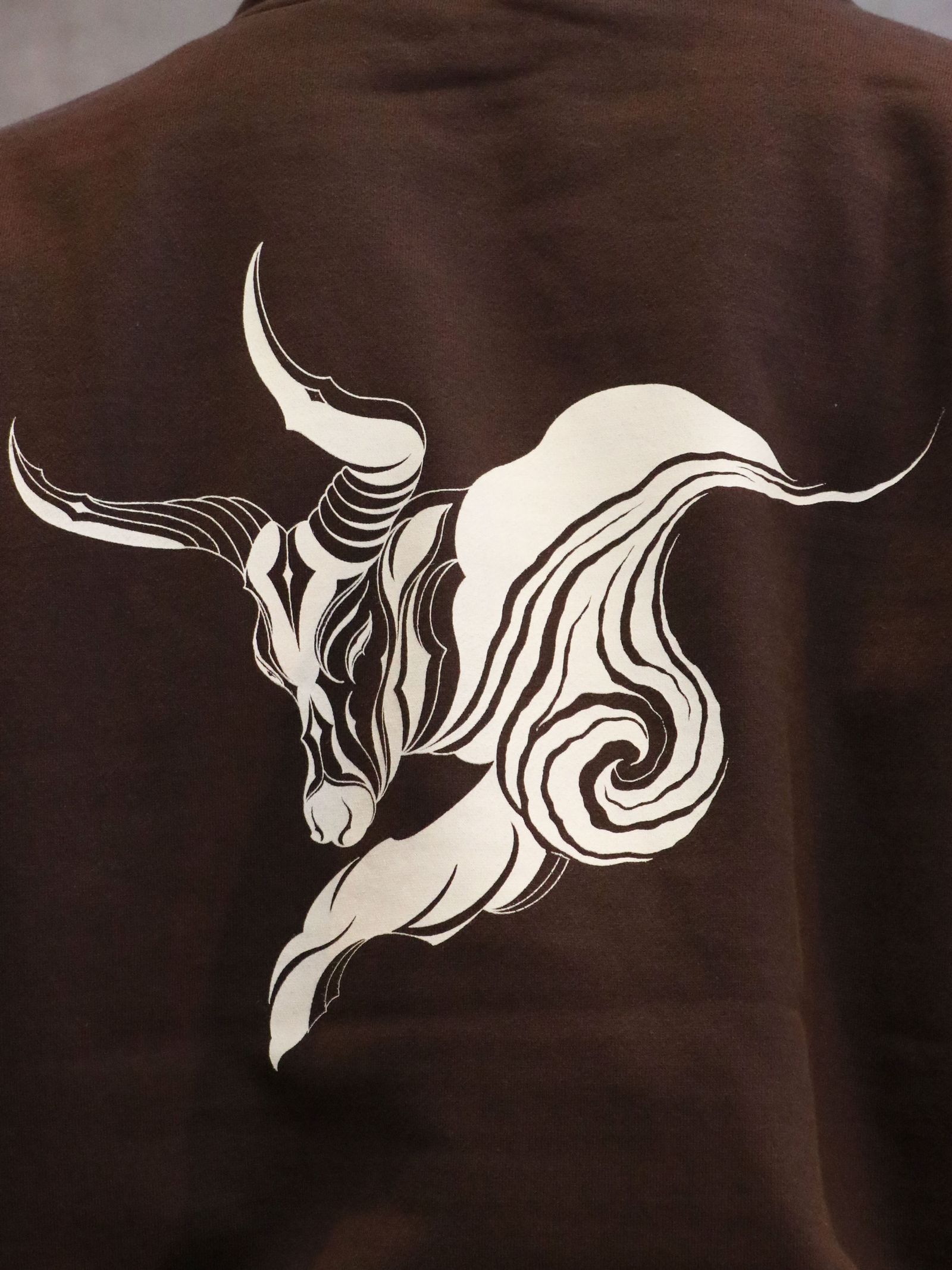 "Year of the ox"オリジナルヘビーオンスパーカー(ブラウン) / "Year of the ox"  ORIGNAL HEAVY OZ PULLOVER (BROWN)