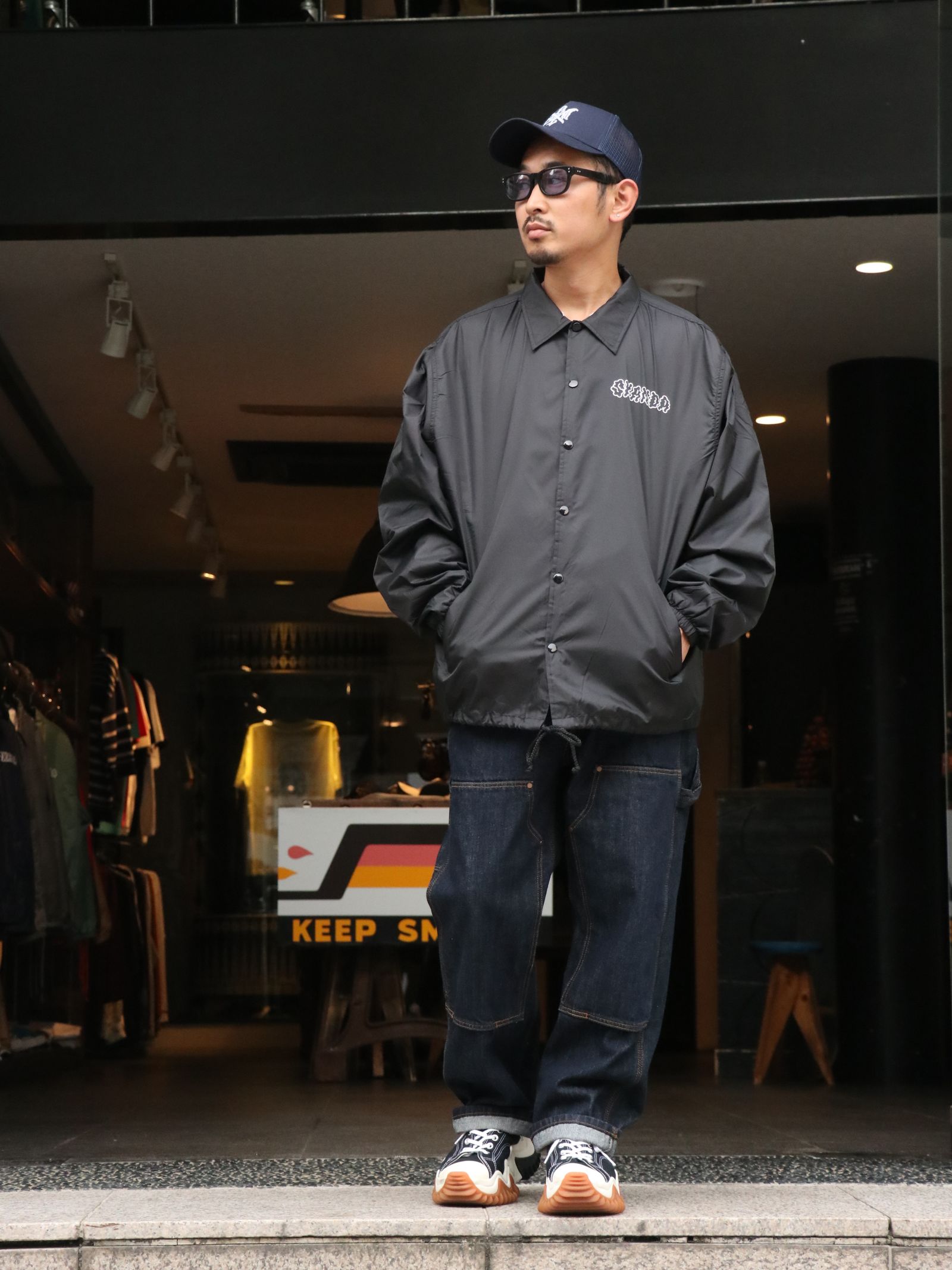 "S" LADY BOA COACH JACKET (BLACK)