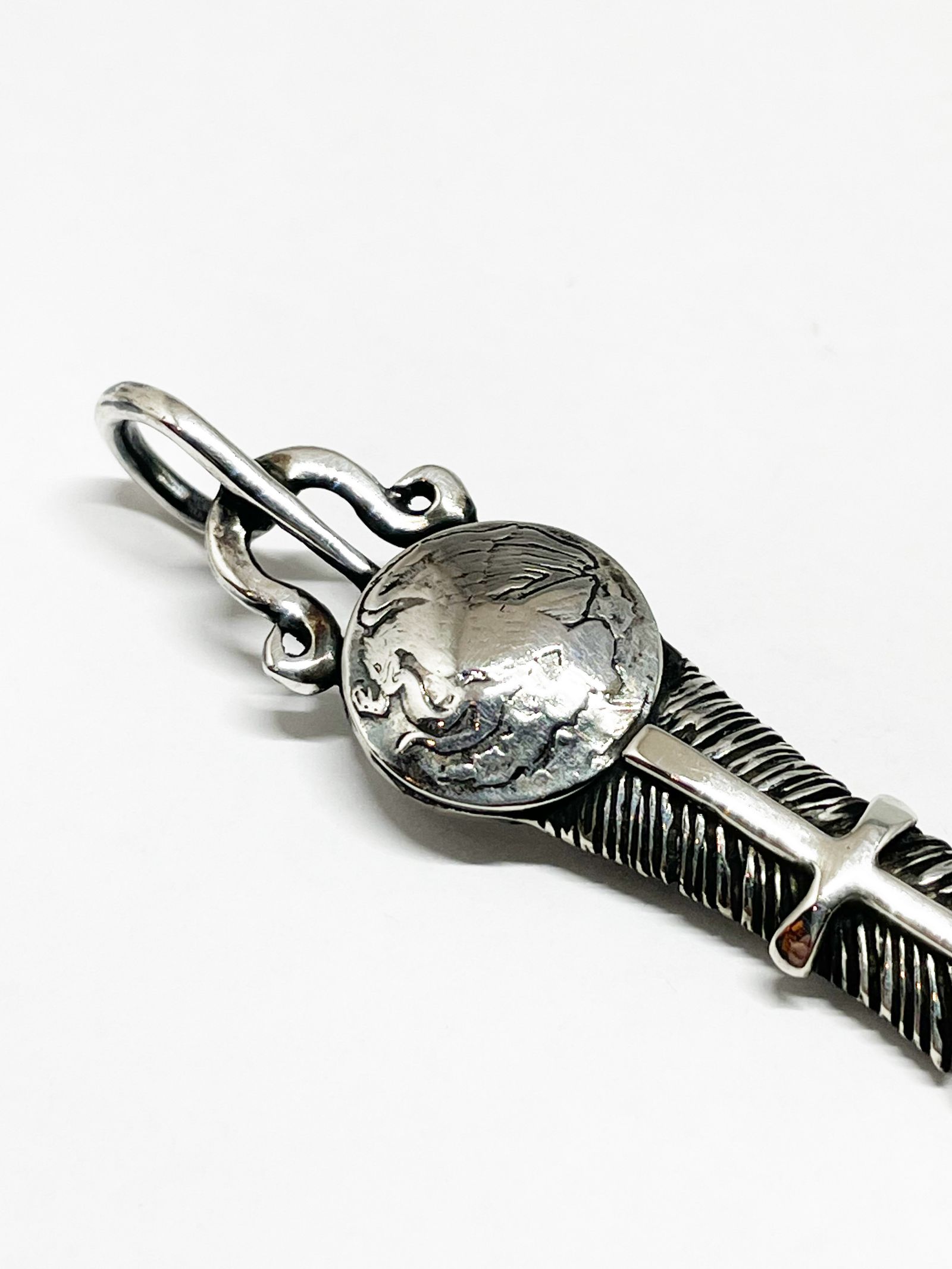 AGUILA MEXICANA FEATHER (SMALL) (SILVER925)