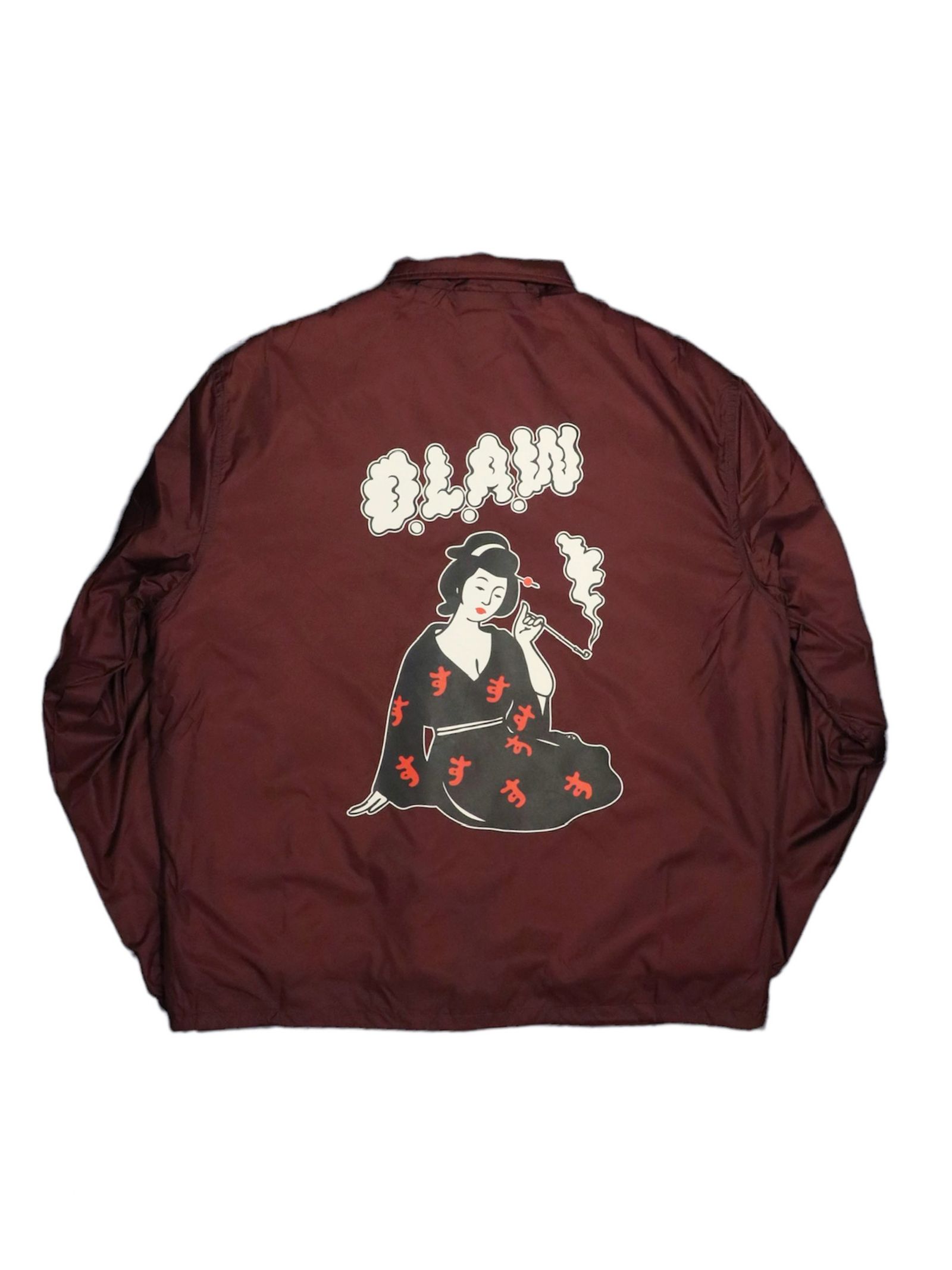 "S" LADY BOA COACH JACKET (BURGUNDY)