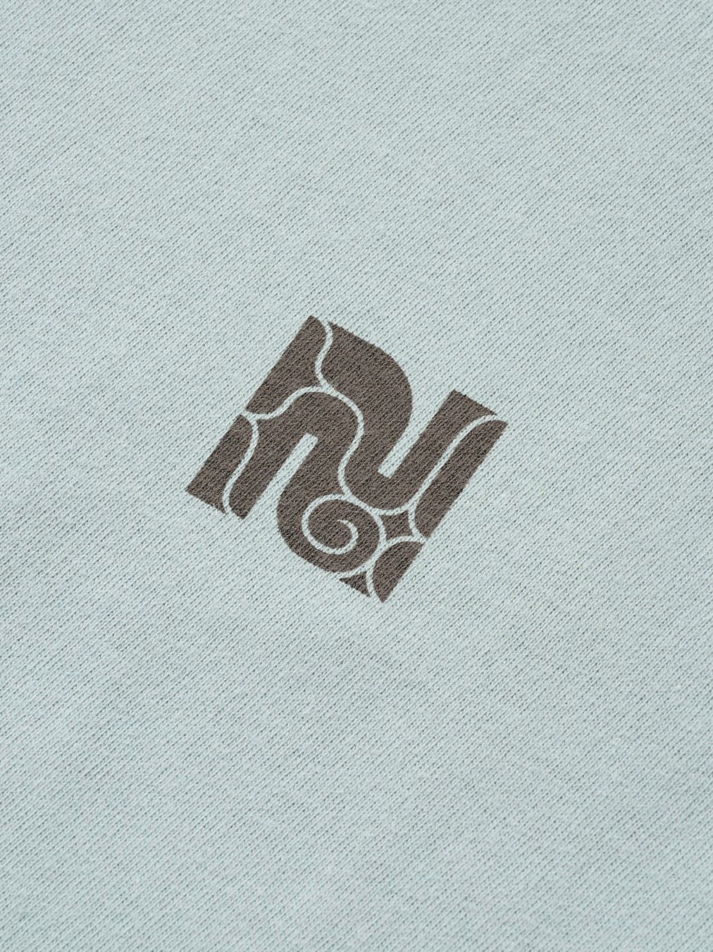 バックプリント長袖コットンTシャツ -cikarkarpe- (SMOKEY GREEN)