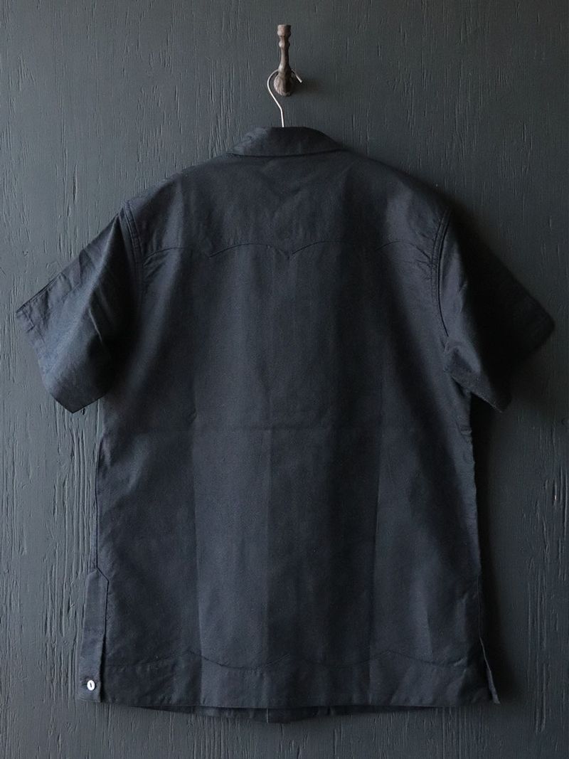 PAISLEY JACQUARD CIGAR SHIRT / (MIDNIGHT BLACK)