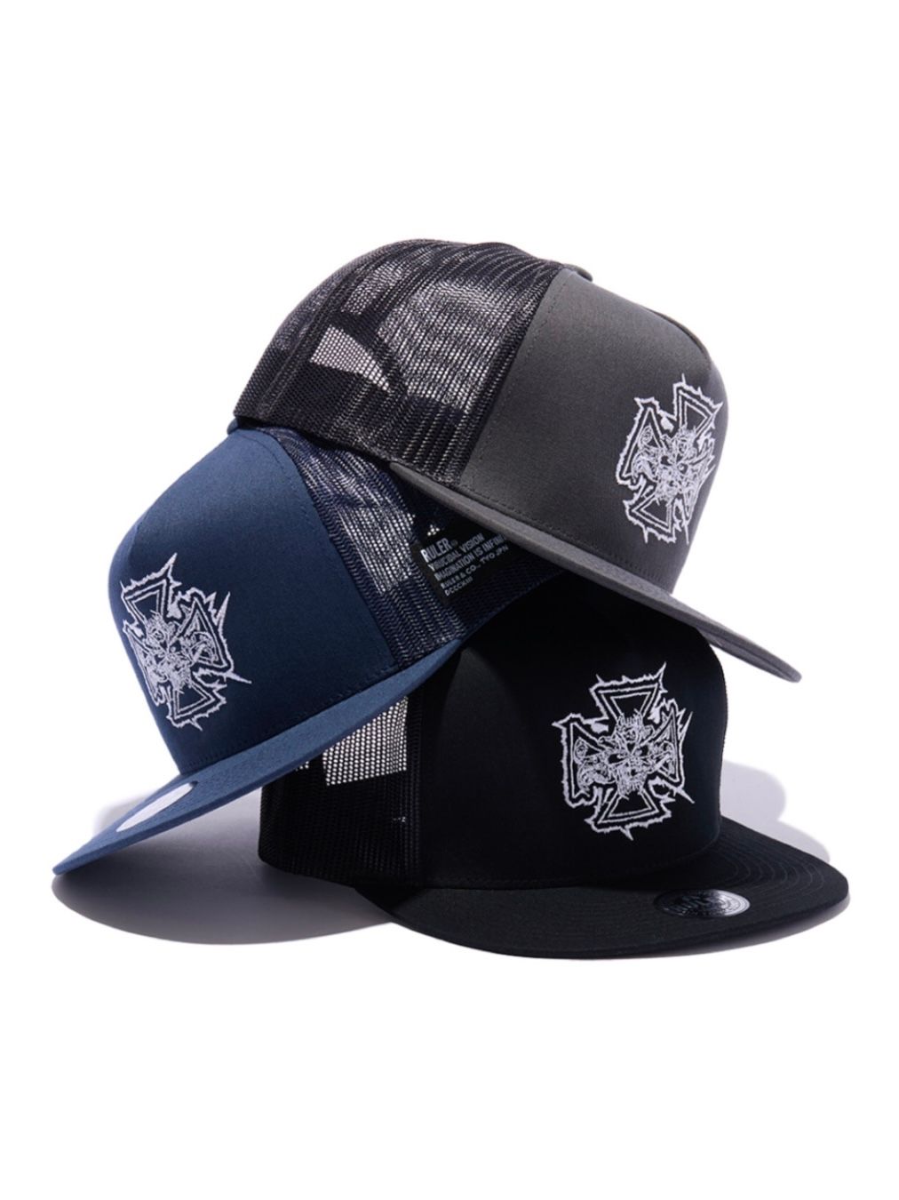 MALTESE KRAKEN TRUCKER MESHCAP (CHARCOAL/NAVY/BLACK)