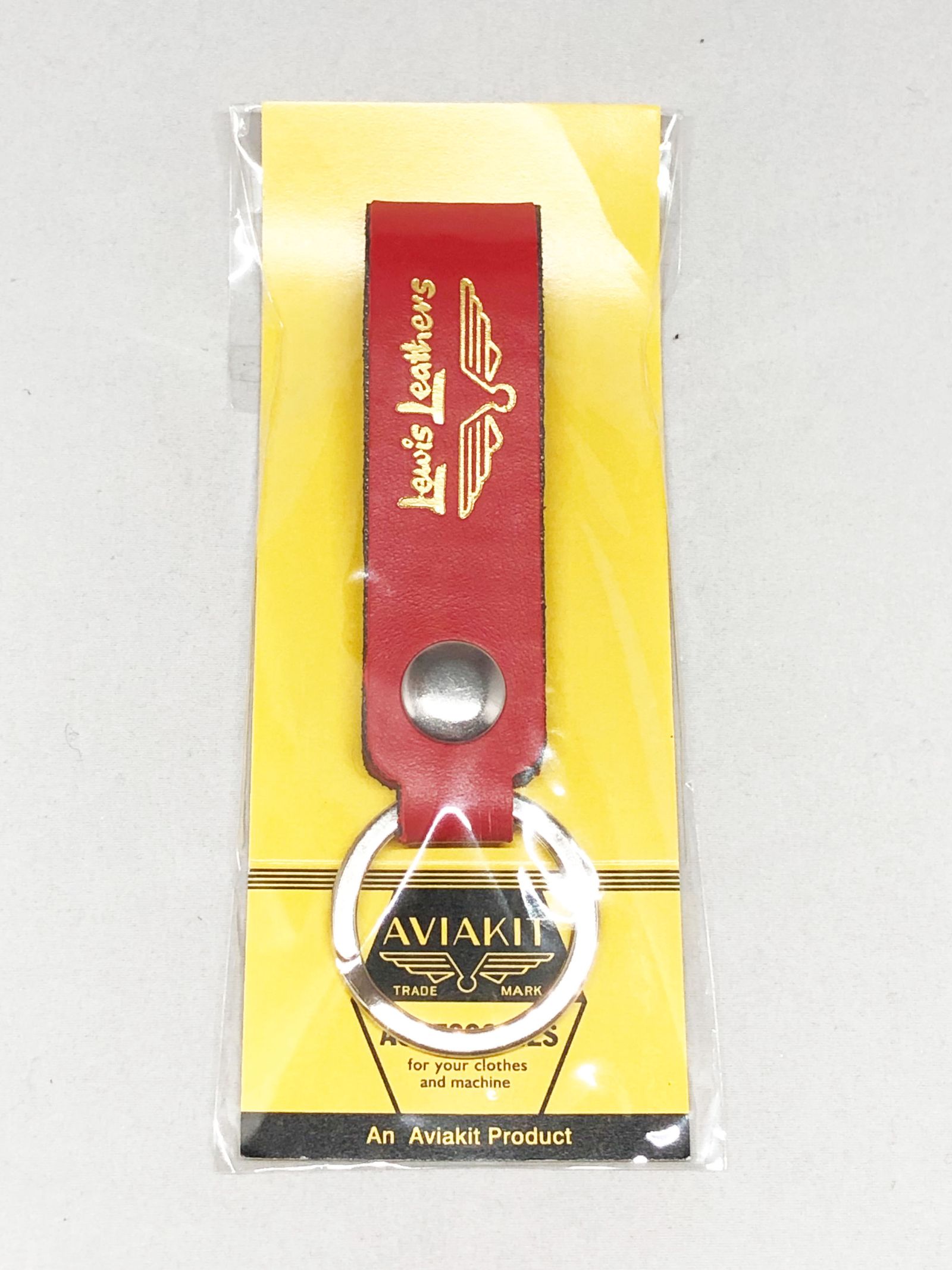 【即日発送可能】LEWIS LEATHERS BELT LOOP KEYRING MK-1 (RED)