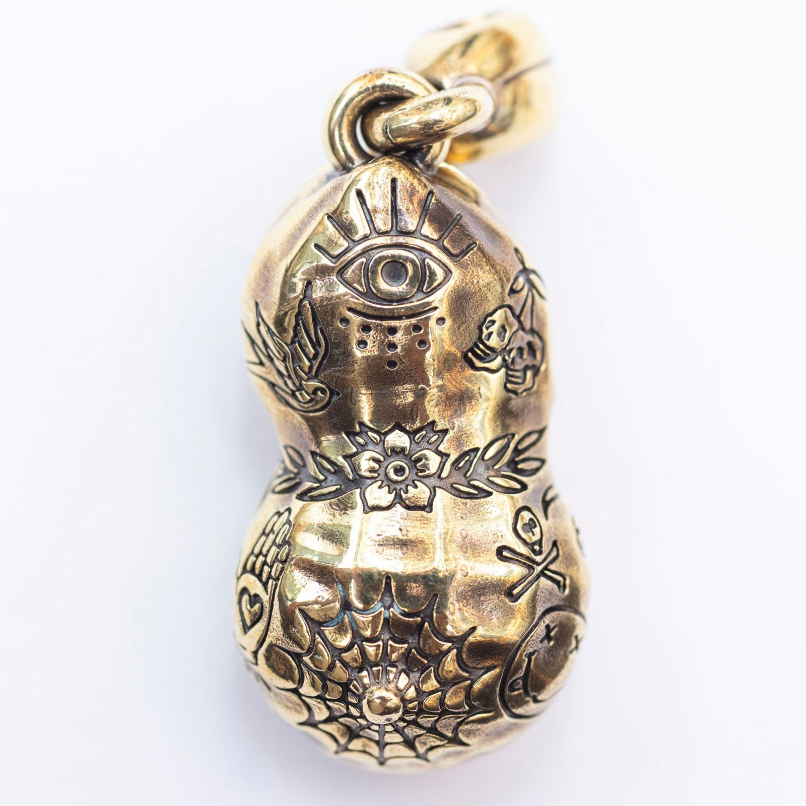 【即日発送可能】TATTOO PEANUTS (MEDIUM) (SLIDE) (BRASSxSILVER)