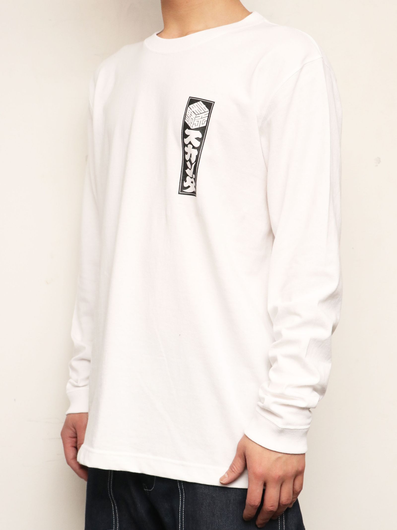 【再入荷】SKANDAオリジナル 韋駄天 ロンスグリーブTシャツ (ホワイト) / SKANDAORIGNAL 韋駄天 L/S -TSHIRT (WHITE)